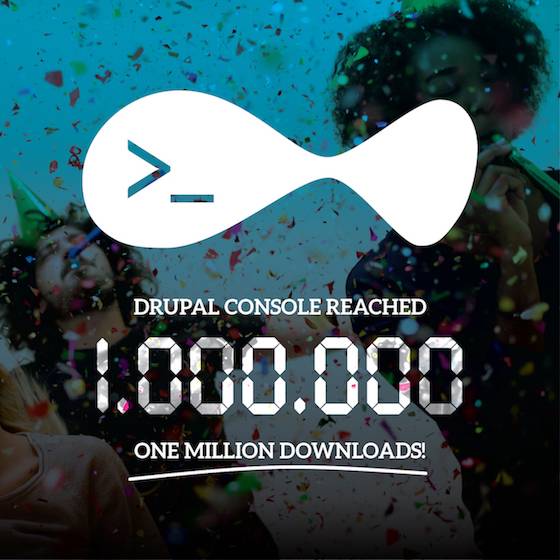 Drupal Console one millions downloads